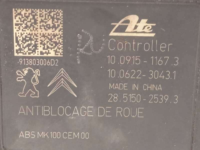Recambio de abs para citroën c3 tonic referencia OEM IAM 9802460680 10091511673 10022001214 5
