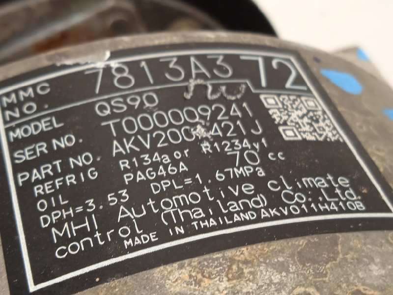 Recambio de compresor aire acondicionado para mitsubishi outlander (gf0) kaiteki 4wd referencia OEM IAM 7813A372 4