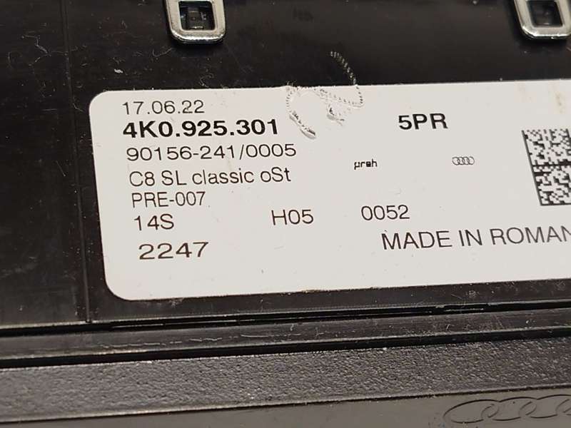 Recambio de mando multifuncion para audi a6 c8 (4a2) 45 tdi mild hybrid quattro referencia OEM IAM 4K0925301 - Gris 6