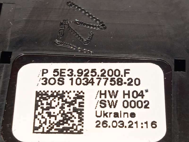 Recambio de mando multifuncion para skoda octavia lim. (nx3) 2.0 tdi referencia OEM IAM 5E3925200F  5E3925200FVSV - Negro 7