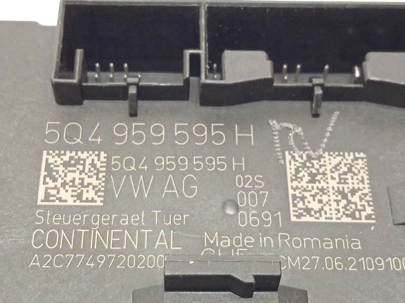 Recambio de modulo confort para skoda octavia lim. (nx3) 2.0 tdi referencia OEM IAM 5Q4959595H - Negro 4