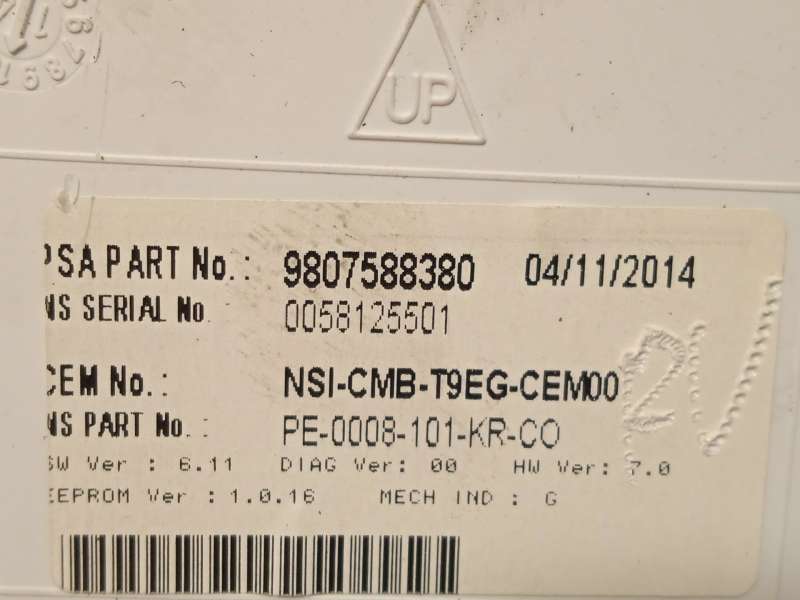 Recambio de cuadro instrumentos para peugeot 308 ii (lb_, lp_, lw_, lh_, l3_) 1.2 vti 72 referencia OEM IAM 9807588380 - Rojo 6