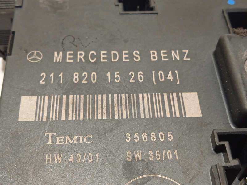Recambio de centralita confort para mercedes-benz clase e (w211) berlina e 270 cdi (211.016) referencia OEM IAM 2118201526  A211 - Negro 3