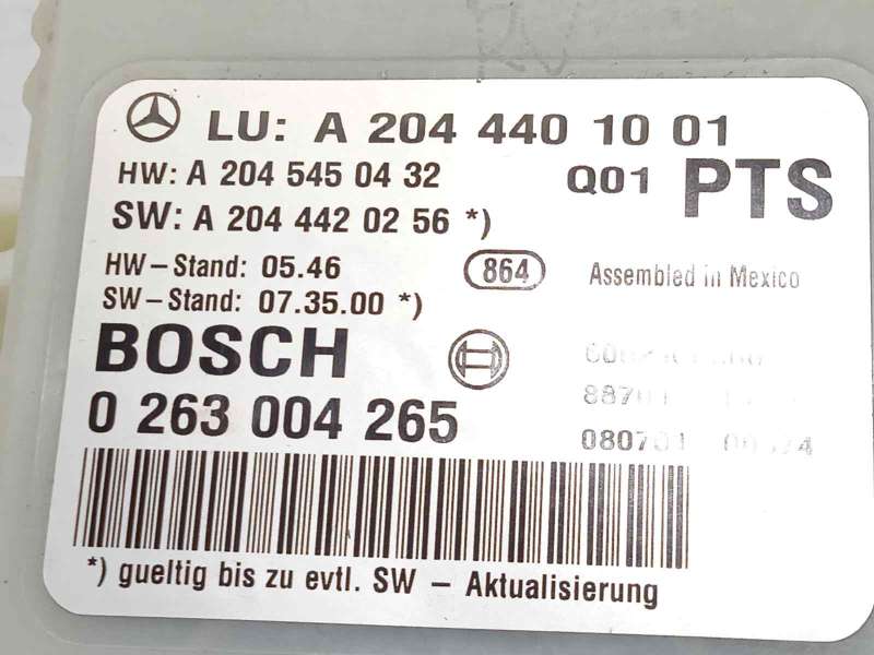 Recambio de modulo electronico para mercedes-benz clase c (w204) berlina c 220 cdi (204.008) referencia OEM IAM A2044401001  026 4