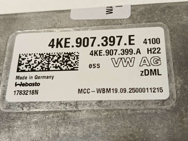 Recambio de modulo electronico para volkswagen tiguan 2,0 tig referencia OEM IAM 4KE907397E 4KE907399A 1783218N 5