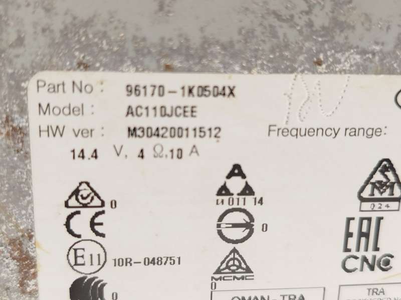 Recambio de sistema audio / radio cd para hyundai ix20 1.6 cat referencia OEM IAM 961701K0504X 6