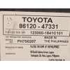Recambio de sistema audio / radio cd para toyota prius (nhw30) plug-in hybrid advance referencia OEM IAM 8612047331  