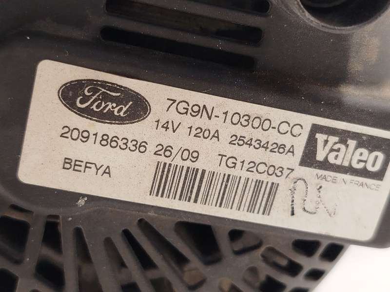 Recambio de alternador para ford fiesta vi (cb1, ccn) 1.25 referencia OEM IAM 7G9N10300CC 2543426A TG12C037 - Blanco 5
