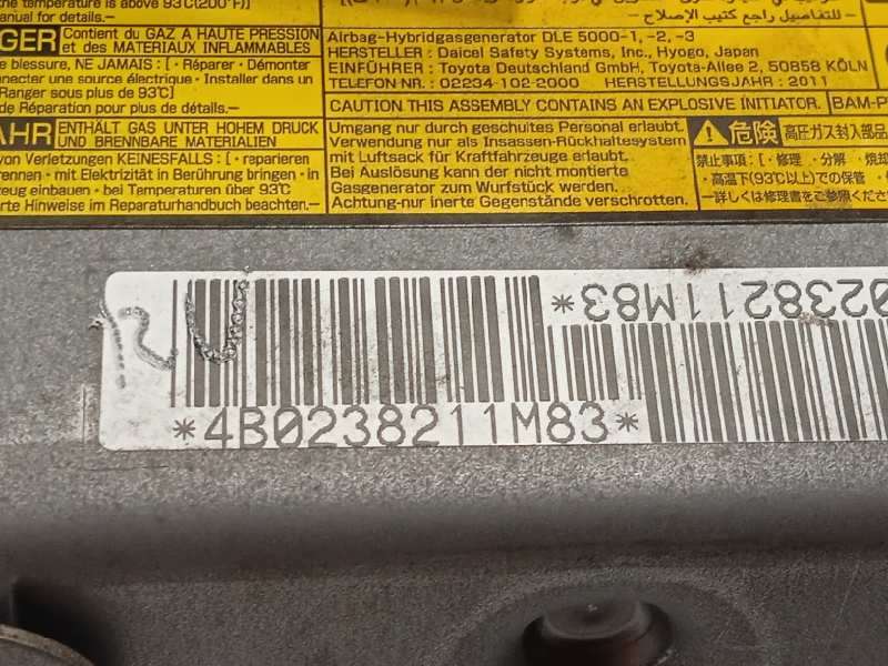Recambio de airbag delantero izquierdo para toyota prius (nhw30) plug-in hybrid advance referencia OEM IAM 4B0238211M83  7390047 - Blanco 4