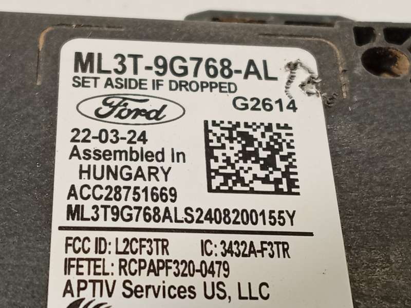 Recambio de modulo electronico para ford tourneo courier 1.0 ecoboost referencia OEM IAM ML3T9G768AL 2598574 ACC28751669 - Negro 4