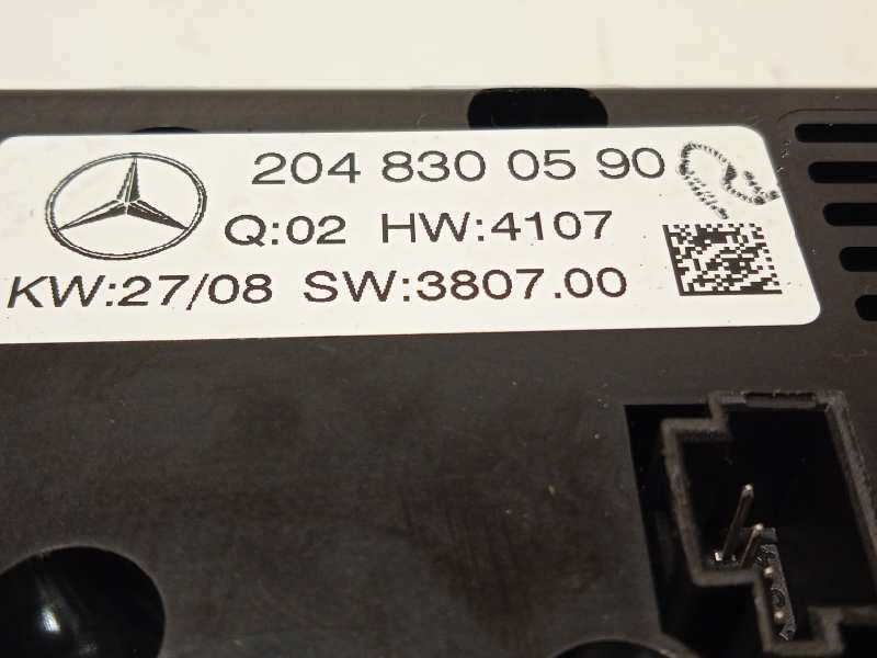 Recambio de mando climatizador para mercedes-benz clase c (w204) berlina c 200 cdi (204.007) referencia OEM IAM 2048300590 - Negro 5