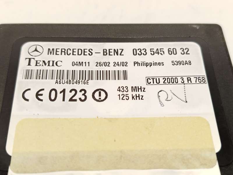 Recambio de centralita cierre para mercedes-benz sprinter 3-t furgoneta (b903) 308 cdi (903.661, 903.662, 903.663) referencia OE - Blanco 4