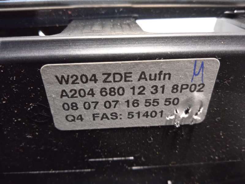 Recambio de pantalla multifuncion para mercedes-benz clase c (w204) berlina c 200 cdi (204.007) referencia OEM IAM A2048204297 - Negro 7
