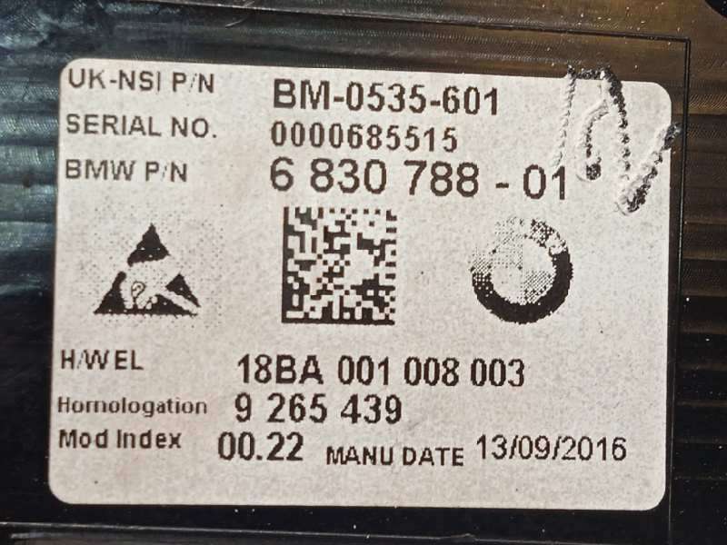 Recambio de cuadro instrumentos para mini mini 5-trg. (f55) one referencia OEM IAM 6830788 62106843993 - Rojo 6