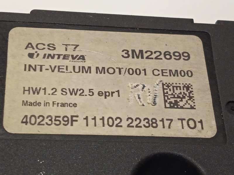 Recambio de motor techo electrico para peugeot 308 sw 1.6 hdi fap referencia OEM IAM 402359F 8401YN 3M22699 - Blanco 4
