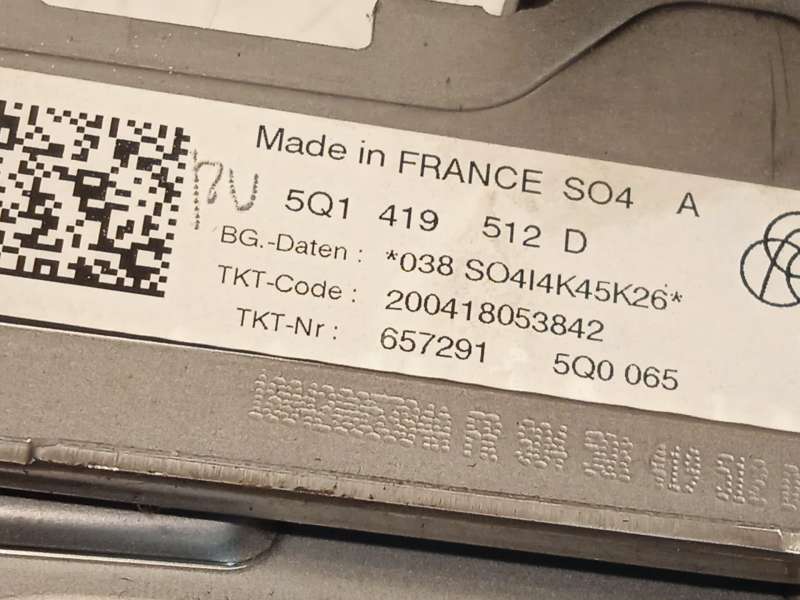Recambio de columna direccion para audi q2 (gab) 1.6 tdi referencia OEM IAM 5Q1419512D - Negro 4