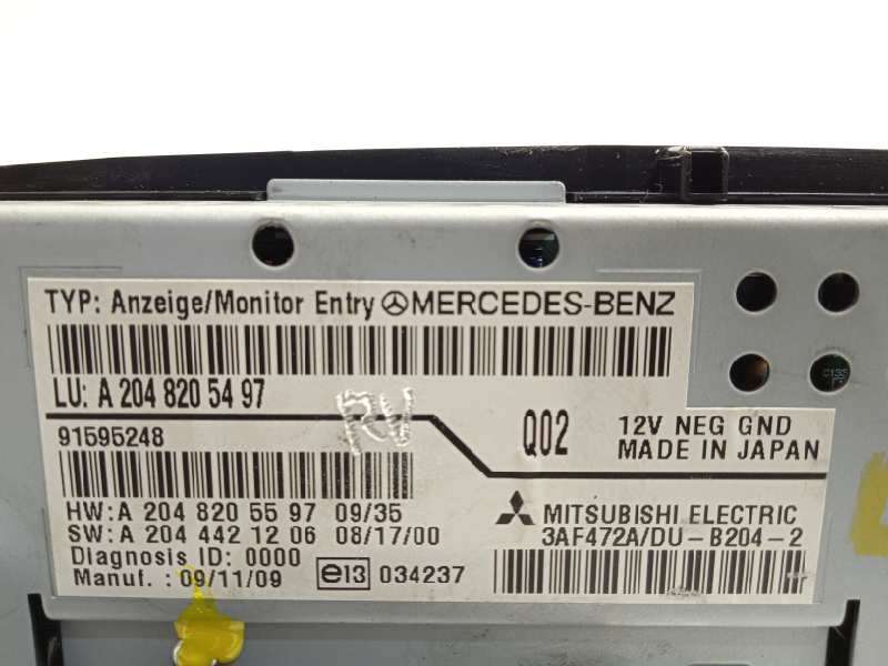 Recambio de pantalla multifuncion para mercedes-benz clase c (w204) berlina c 220 cdi blueefficiency (204.002) referencia OEM IA - Negro 5