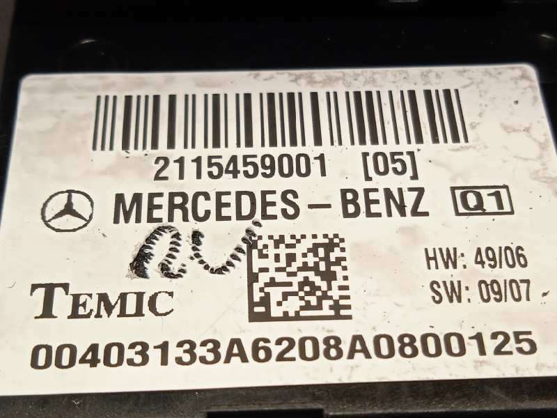 Recambio de caja reles / fusibles para mercedes-benz clase cls (w219) 320 cdi (219.322) referencia OEM IAM 2115459001  00403133A - Negro 6