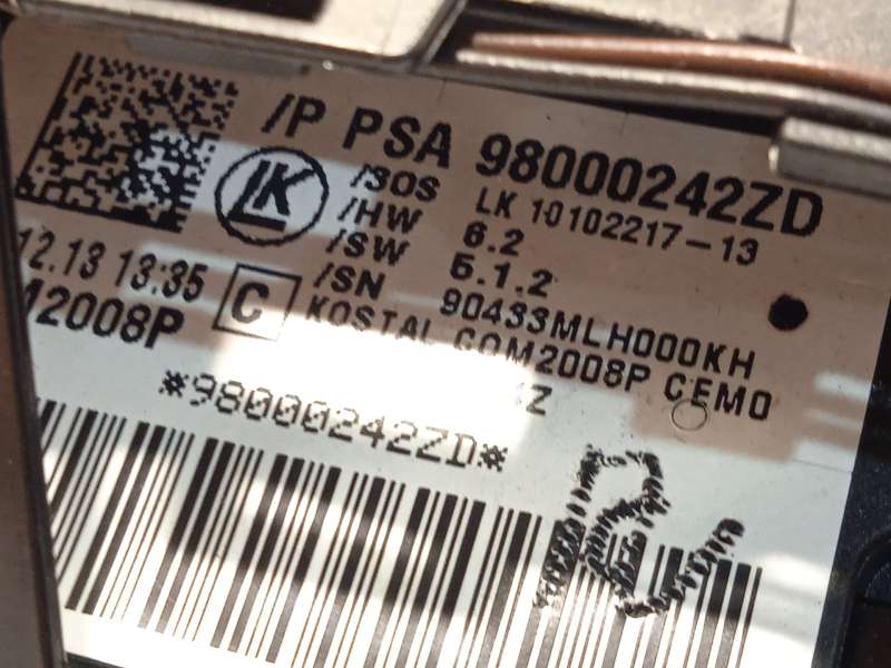 Recambio de mando intermitentes para citroën ds5 1.6 hdi 115 referencia OEM IAM 98000242ZD 96667245ZD - Gris 8