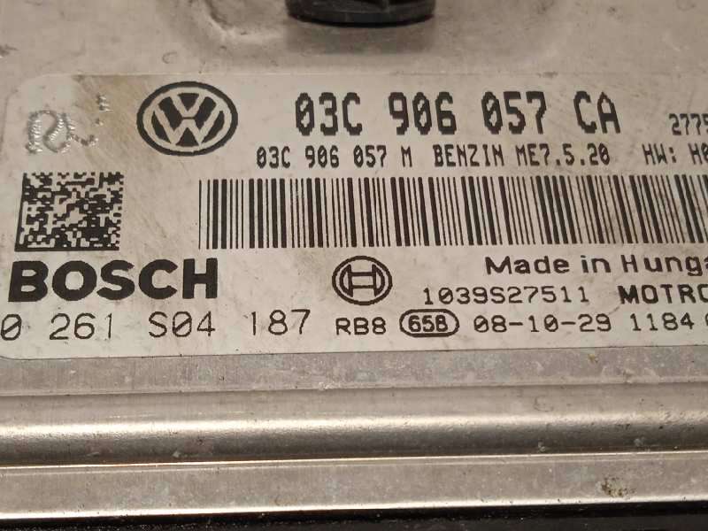 Recambio de centralita motor uce para seat ibiza (6j5) stylance / style referencia OEM IAM 03C906057CA  0261S04187 - Negro 3