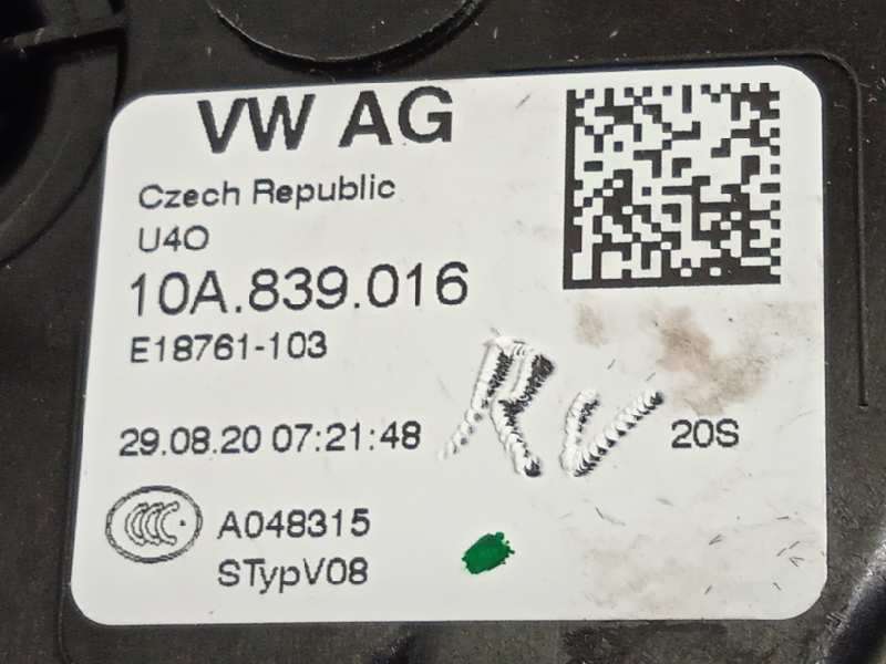Recambio de cerradura puerta trasera derecha para volkswagen t-cross style referencia OEM IAM 10A839016 - Gris 4