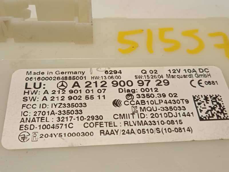Recambio de modulo electronico para mercedes-benz clase a (w176) a 200 cdi (176.008) referencia OEM IAM A2129009729 - Rojo 3