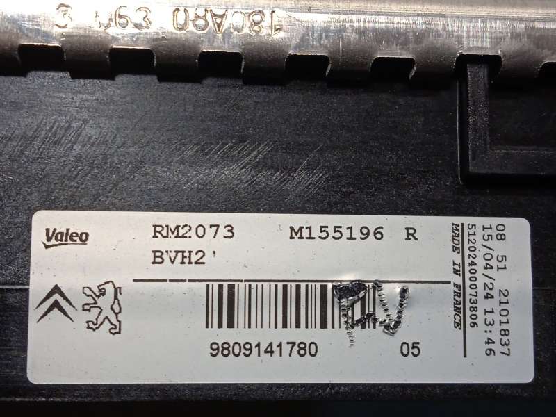 Recambio de radiador agua para peugeot 3008 ii suv (mc_, mr_, mj_, m4_) 1.5 bluehdi 130 referencia OEM IAM 9809141780 7