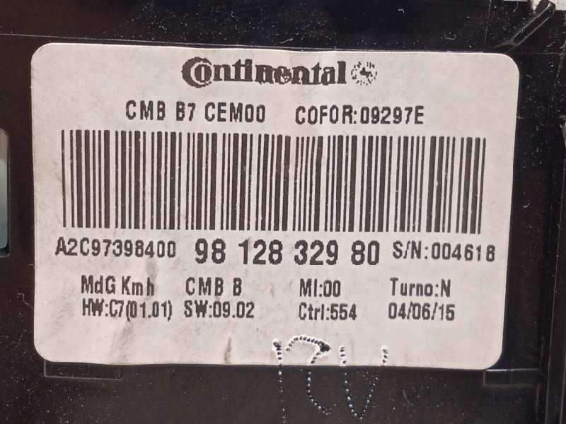 Recambio de cuadro instrumentos para citroën c4 lim. shine referencia OEM IAM 9812832980  A2C97398400 4