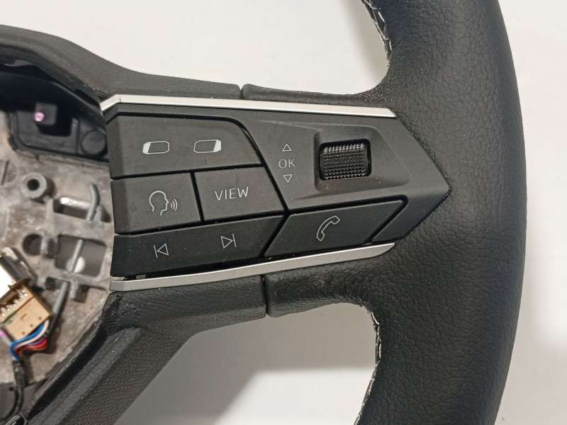Recambio de volante para seat ibiza v (kj1, kjg) 1.0 tsi referencia OEM IAM 5FA419091BFOE - Blanco 2
