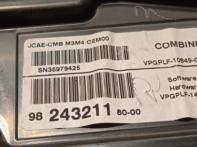 Recambio de cuadro instrumentos para citroën c-elysée shine referencia OEM IAM 9824321180 - Gris 6