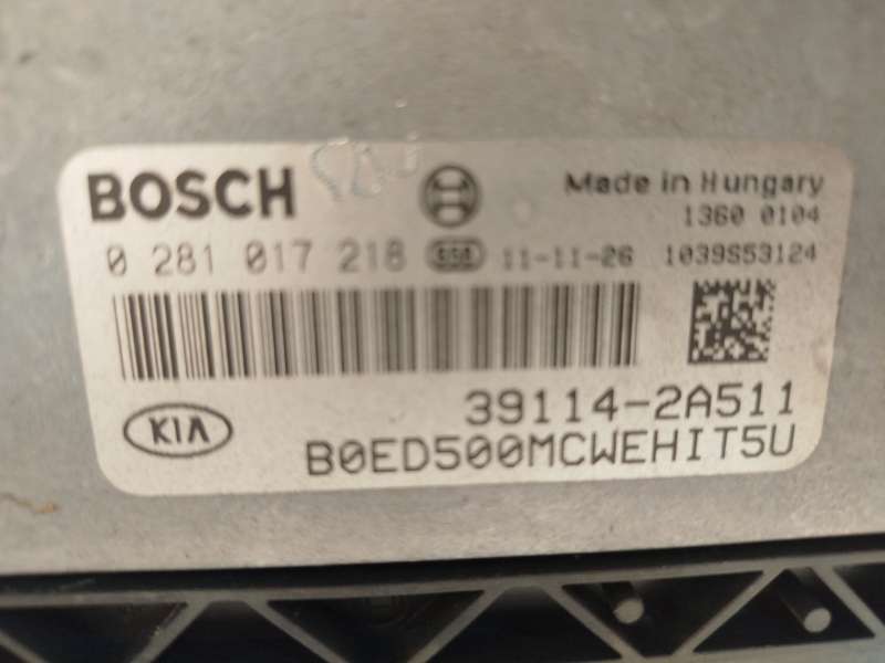 Recambio de centralita motor uce para kia cee'd sw (ed) 1.6 crdi 90 referencia OEM IAM 391142A511  0281017218 4