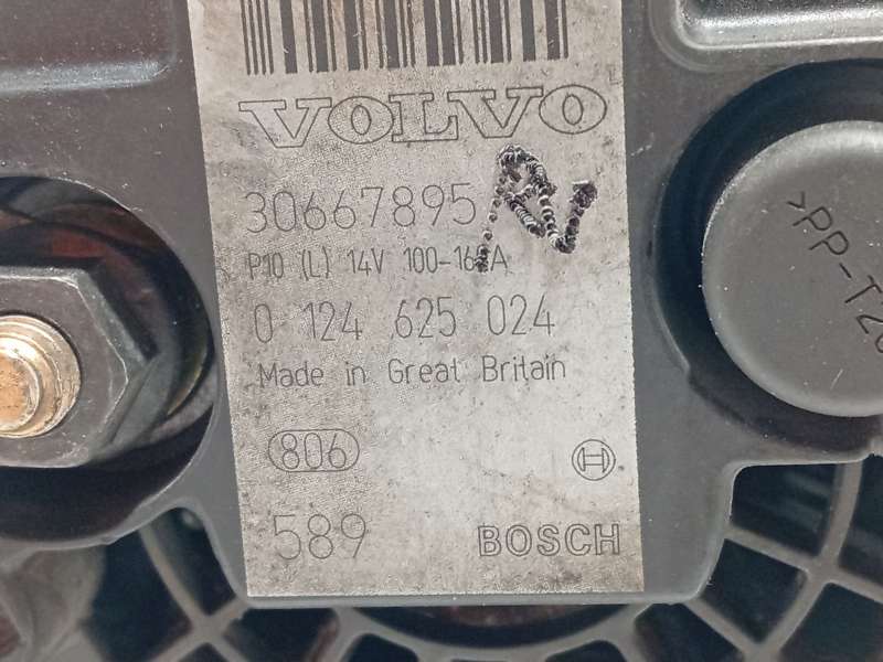 Recambio de alternador para volvo xc90 i (275) 2.5 t awd referencia OEM IAM 30667895  0124625024 4