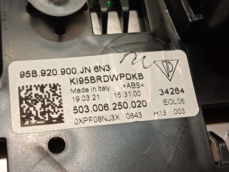 Recambio de cuadro instrumentos para porsche macan (typ ) 2.0 16v tfsi cat referencia OEM IAM 95B920900JN 95B920900JN6N3 - Negro 7