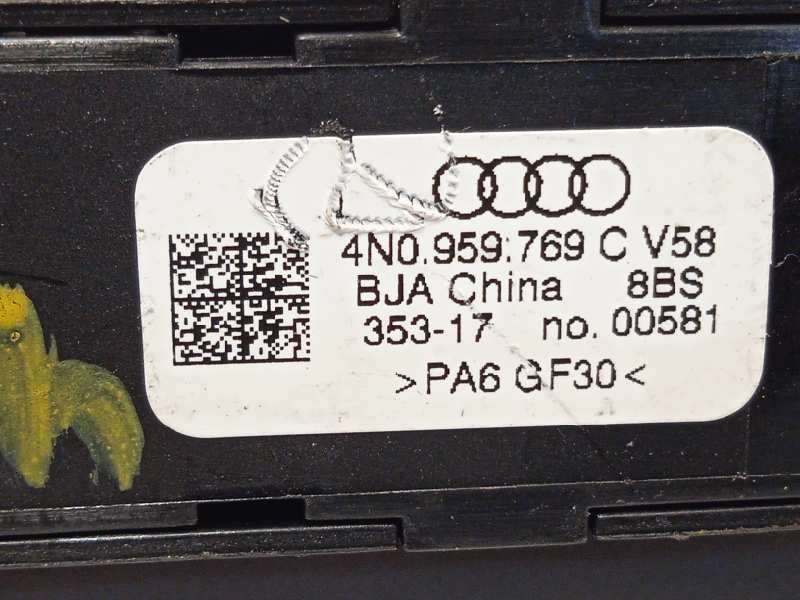 Recambio de interruptor para audi a8 (4n2/4n8) 50 tdi quattro referencia OEM IAM 4N0959769C  4N0959769CV58 - Negro 4
