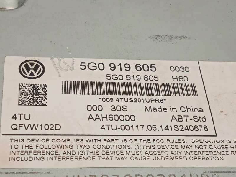 Recambio de pantalla multifuncion para volkswagen golf vii lim. advance bluemotion referencia OEM IAM 5G0919605 - Blanco 6