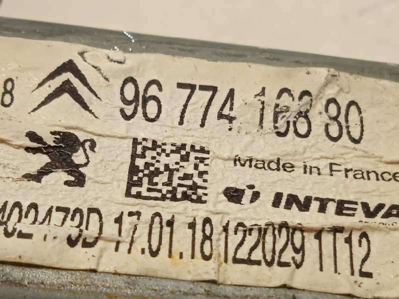 Recambio de elevalunas delantero derecho para citroën c-elysée shine referencia OEM IAM 9674412380 - Gris 5