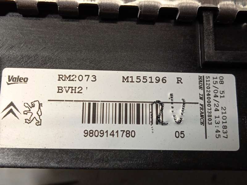 Recambio de radiador agua para peugeot 3008 ii suv (mc_, mr_, mj_, m4_) 1.5 bluehdi 130 referencia OEM IAM 9809141780 7