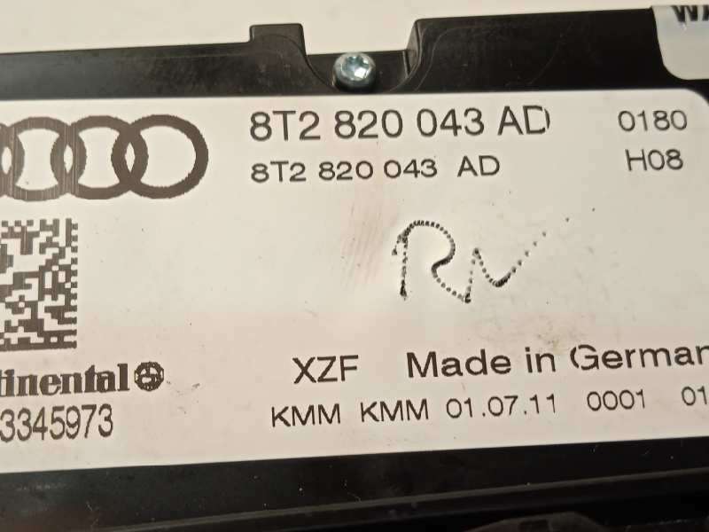 Recambio de mando climatizador para audi a5 sportback (8t) 2.0 tdi (125kw) referencia OEM IAM 8T2820043AD 8T2820043ADXZF - Negro 6