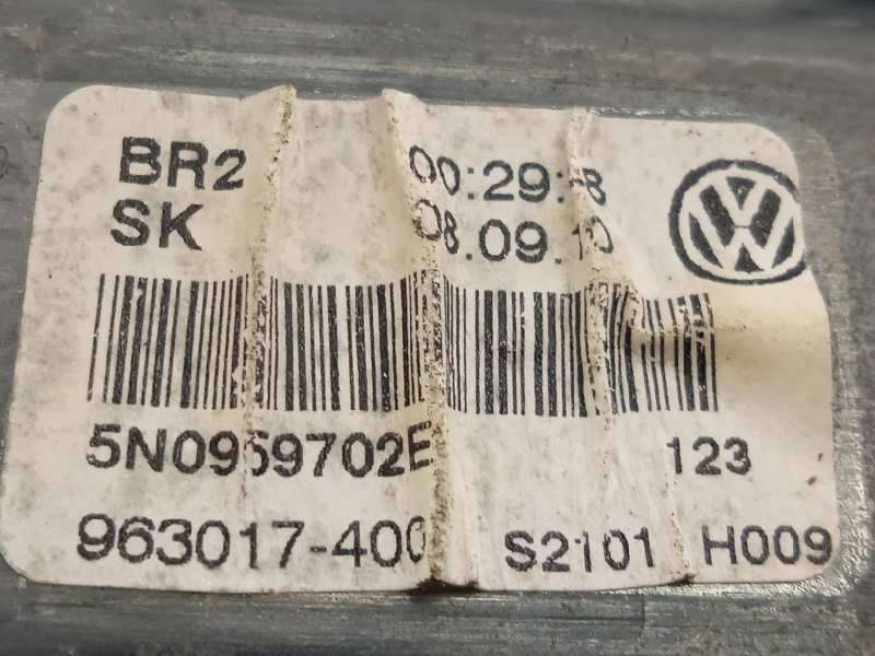 Recambio de elevalunas delantero derecho para volkswagen tiguan (5n1) 2.0 tdi referencia OEM IAM 5N1837730E  5N0959702E - Negro 4