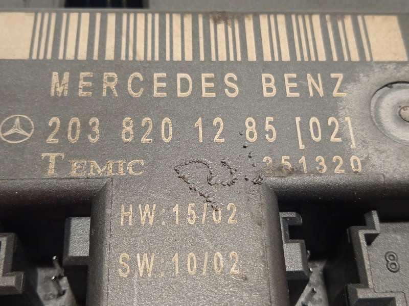 Recambio de centralita confort para mercedes-benz clase c (w203) sportcoupe 1.8 cat referencia OEM IAM 2038201285 4