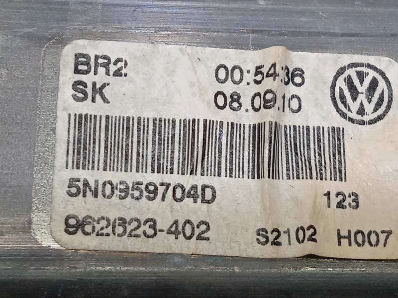 Recambio de elevalunas trasero derecho para volkswagen tiguan (5n1) 2.0 tdi referencia OEM IAM 5N0839730M  5N0959704D - Negro 5