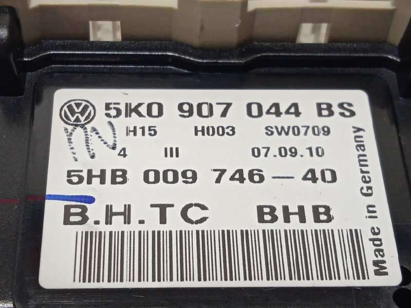 Recambio de mando climatizador para volkswagen tiguan (5n1) 2.0 tdi referencia OEM IAM 5K0907044BSZJU  5HB00974640 - Negro 6