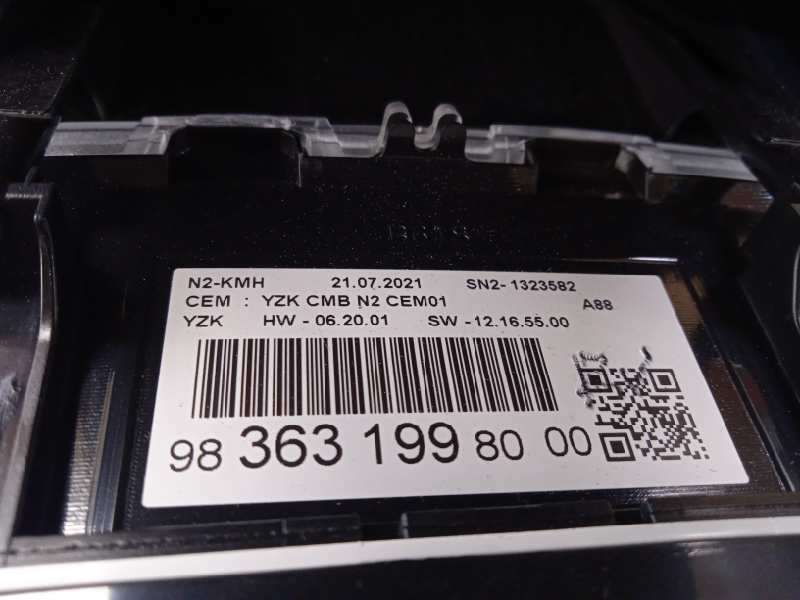 Recambio de cuadro instrumentos para citroën c3 aircross feel referencia OEM IAM 9836319980 6