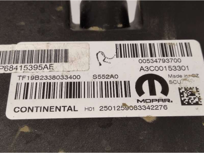 Recambio de modulo electronico para jeep compass ii longitude 4x2 referencia OEM IAM P68415395AE 00534793700 A3C00153301 5
