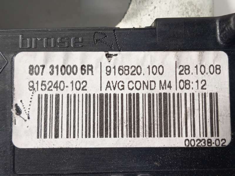 Recambio de elevalunas delantero izquierdo para renault megane iii coupe expression referencia OEM IAM 807310006R  807210004R 4