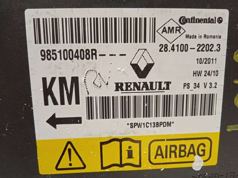 Recambio de centralita airbag para renault scenic iii 1.5 dci diesel fap referencia OEM IAM 985100408R  28410022023 - Gris 5
