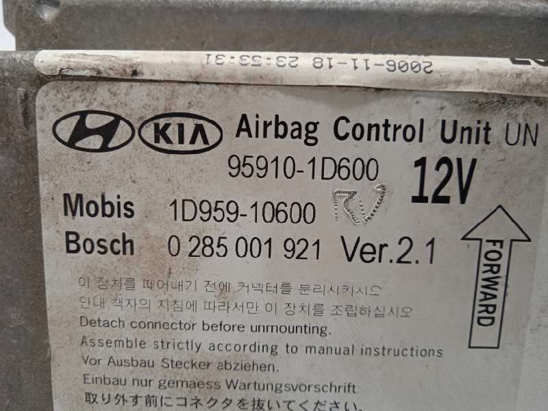 Recambio de centralita airbag para kia carens (un) 2.0 crdi referencia OEM IAM 959101D600  0285001921 4