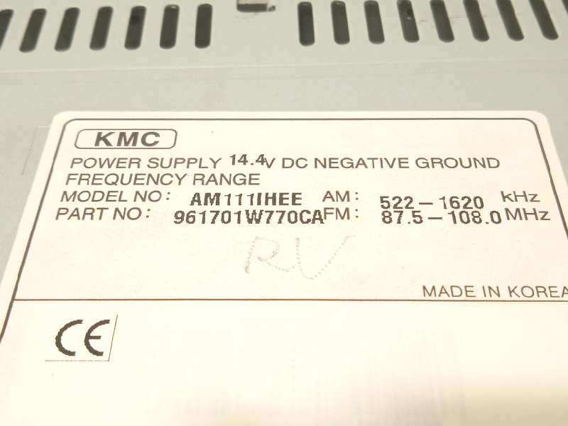 Recambio de sistema audio / radio cd para kia rio drive referencia OEM IAM 961701W770CA - Blanco 8