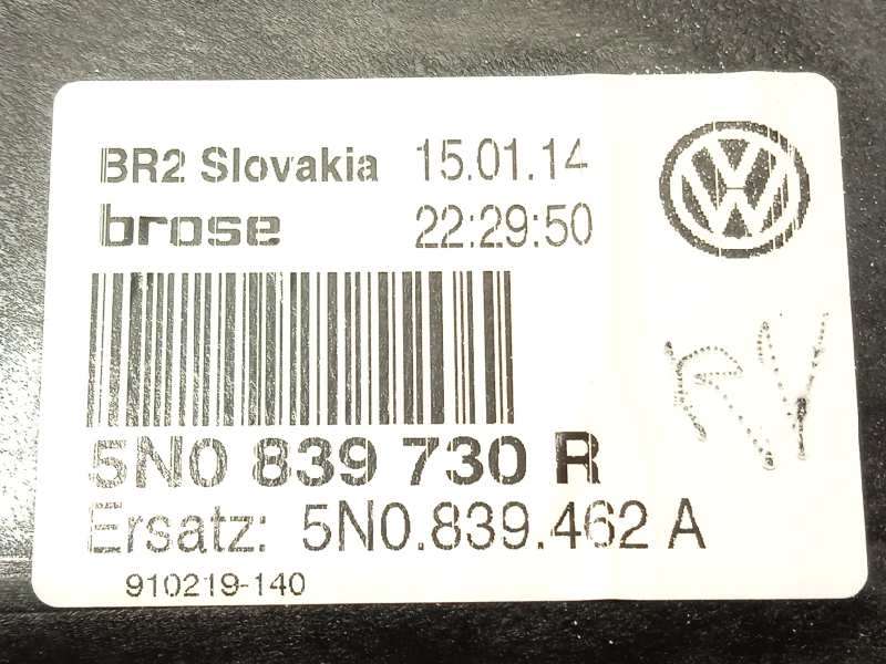 Recambio de elevalunas trasero derecho para volkswagen tiguan (5n2) sport 4motion bluemotion referencia OEM IAM 5N0839730R 5N095 6