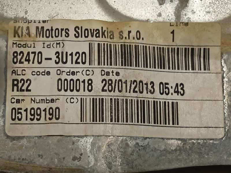 Recambio de elevalunas delantero izquierdo para kia sportage drive 4x2 referencia OEM IAM 824703U120  402395B 5